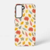 Farbiges Leaf Fall Pattern Samsung Galaxy Hülle (Rückseite)