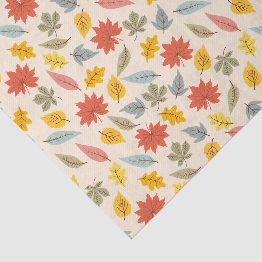 Farbiges Leaf Fall Pattern Seidenpapier (Ausschnitt)