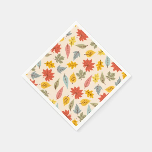 Farbiges Leaf Fall Pattern Serviette (Ecke)