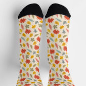 Farbiges Leaf Fall Pattern Socken (Oben)