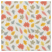 Farbiges Leaf Fall Pattern Stoff (Nahaufnahme)