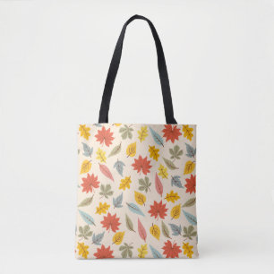 Farbiges Leaf Fall Pattern Tasche