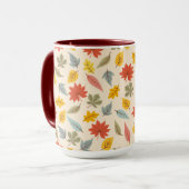 Farbiges Leaf Fall Pattern Tasse (Vorderseite Links)