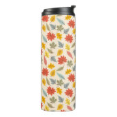 Farbiges Leaf Fall Pattern Thermosbecher (Nach links gedreht)