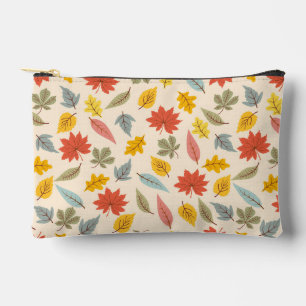 Farbiges Leaf Fall Pattern Zubehörtasche