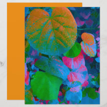 Farbiges Leaf Image Scrapbooking Papier