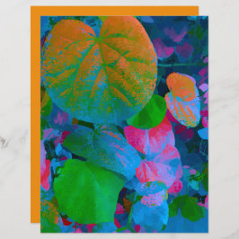Farbiges Leaf Image Scrapbooking Papier
