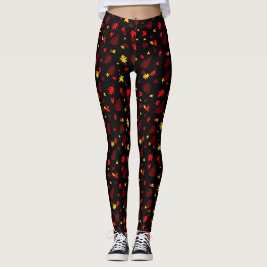 farbiges Leaf Leggings (Vorderseite)