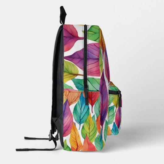 Farbiges Leaf-Muster Bedruckter Rucksack (Links)