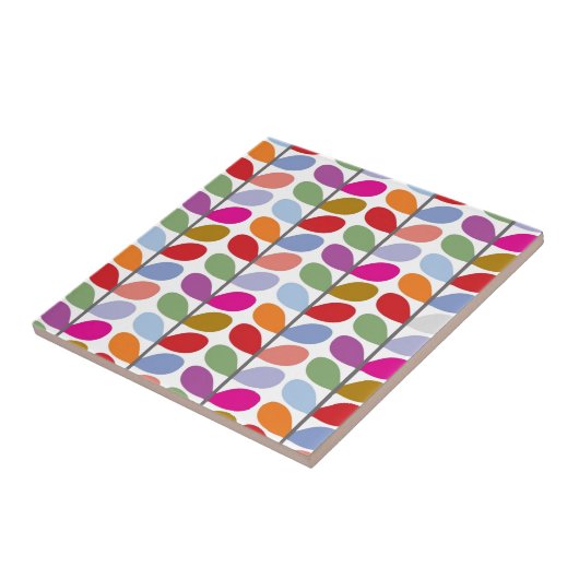 Farbiges Leaf-Muster Fliese (Seite)