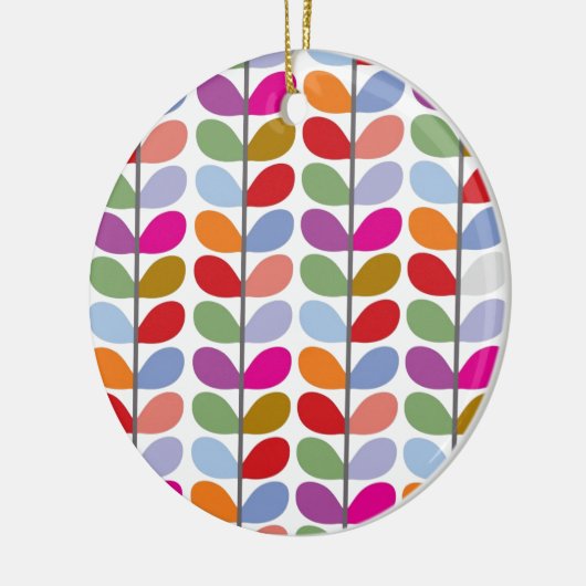 Farbiges Leaf-Muster Keramik Ornament (Links)