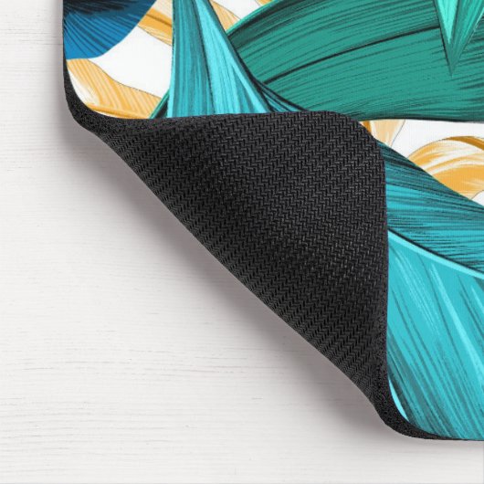 Farbiges Leaf-Muster Mousepad (Ecke)