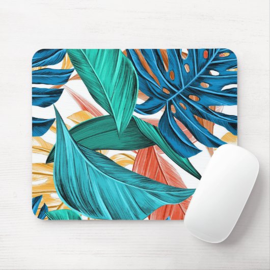 Farbiges Leaf-Muster Mousepad (Mit Mouse)