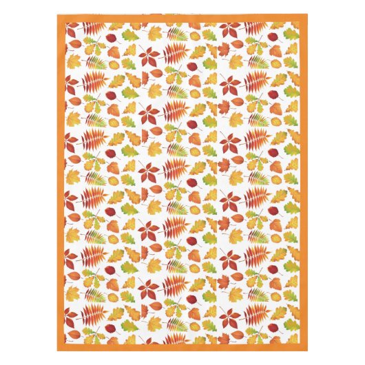 Farbiges Leaf-Muster / Wohngestaltung im Herbst Tischdecke (Vorderseite)