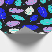 Farbiges Leaf-Muster Wrapping Paper Geschenkpapier (Ecke)