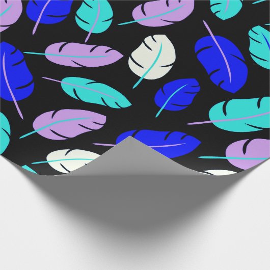 Farbiges Leaf-Muster Wrapping Paper Geschenkpapier (Ecke)