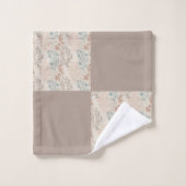 Farbiges Leaf- und Blume-Muster in nahtlosem Desig Badhandtuch Set (Waschlappen)