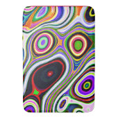 Farbiges, lebhaftes Abstraktionsmuster Badematte (Vorderseite Vertikal)