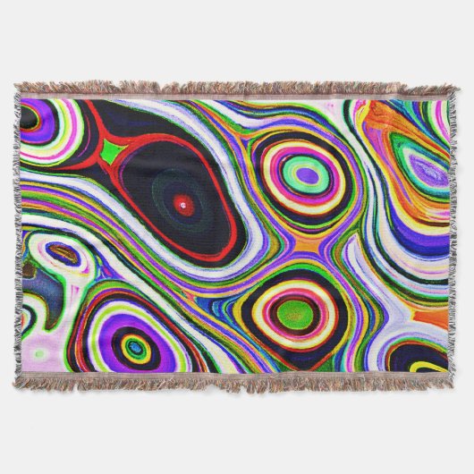 Farbiges, lebhaftes Abstraktionsmuster Decke (Vorderseite)