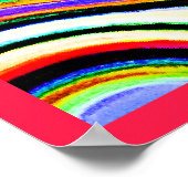 Farbiges, lebhaftes Abstraktionsmuster Poster (Ecke)