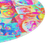 Farbiges, lebhaftes Abstraktionsmuster Schneidebrett (Ecke)