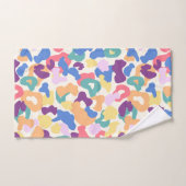 Farbiges Leopard-Muster Badhandtuch Set (Handtuch)