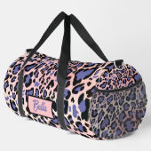Farbiges Leopard-Muster Duffle Bag (Rechte Ecke)