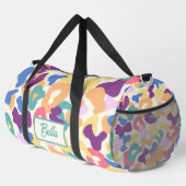 Farbiges Leopard-Muster Duffle Bag (Rechte Ecke)