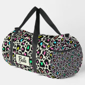 Farbiges Leopard-Muster Duffle Bag (Rechte Ecke)