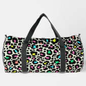 Farbiges Leopard-Muster Duffle Bag (Rückseite)