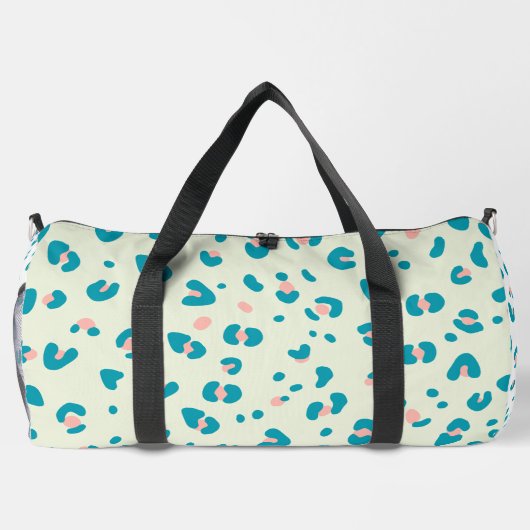 Farbiges Leopard-Muster Duffle Bag (Rückseite)