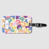 Farbiges Leopard-Muster Gepäckanhänger (Vorderseite (Horizontal))