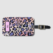 Farbiges Leopard-Muster Gepäckanhänger (Vorderseite (Horizontal))