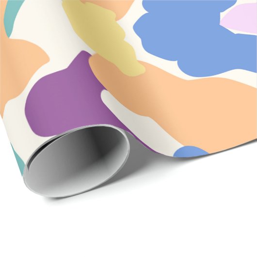 Farbiges Leopard-Muster Geschenkpapier (Rolleneckpunkt)