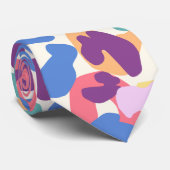Farbiges Leopard-Muster Krawatte (Gerollt)