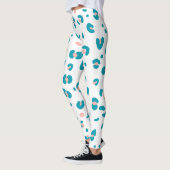Farbiges Leopard-Muster Leggings (Links)