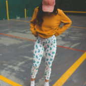 Farbiges Leopard-Muster Leggings