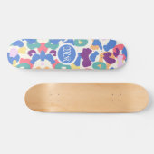 Farbiges Leopard-Muster Skateboard (Horizontal)