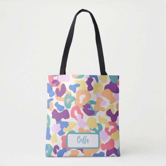 Farbiges Leopard-Muster Tasche (Vorderseite)