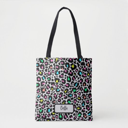 Farbiges Leopard-Muster Tasche (Vorderseite)