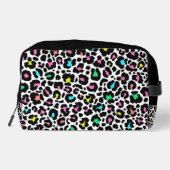Farbiges Leopard-Muster Waschbeutel (Rückseite)