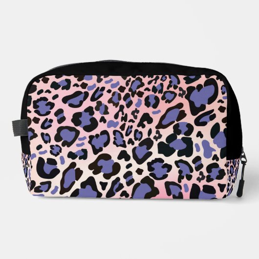 Farbiges Leopard-Muster Waschbeutel (Vorderseite)