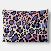 Farbiges Leopard-Muster Zubehörtasche (Vorderseite)
