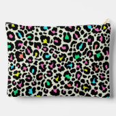 Farbiges Leopard-Muster Zubehörtasche (Rückseite)