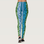 Farbiges Leopard-Skin-Muster #14 Leggings (Rückseite)