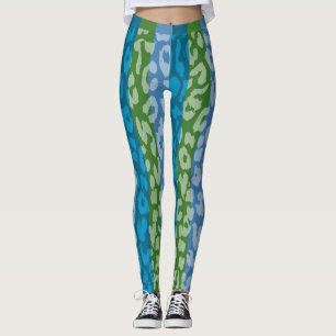 Farbiges Leopard-Skin-Muster #14 Leggings
