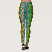 Farbiges Leopard-Skin-Muster #16 Leggings (Rückseite)