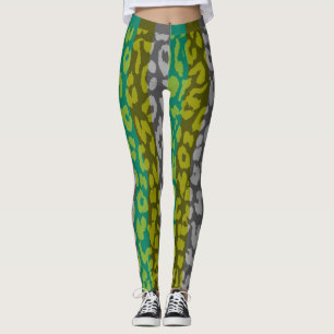Farbiges Leopard-Skin-Muster #16 Leggings