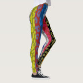 Farbiges Leopard-Skin-Muster #17 Leggings (Rechts)