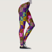 Farbiges Leopard-Skin-Muster #24 Leggings (Rechts)